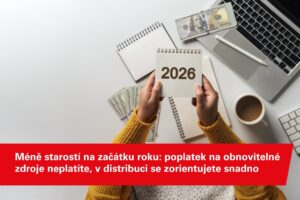 Ilustrační fotografie k článku o klíčových změnách od začátku roku 2026, včetně zrušeného poplatku za obnovitelné zdroje.