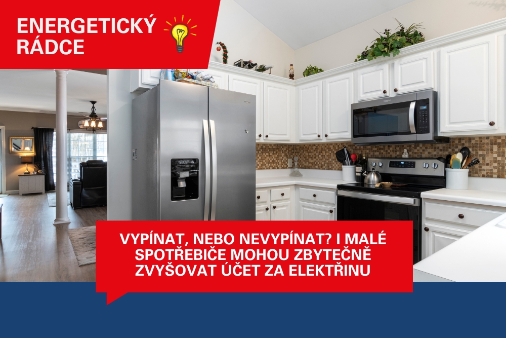 Kuchyně s domácími spotřebiči jako ilustrace článku Energetický rádce zaměřeného na spotřebu domácích spotřebičů.